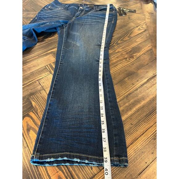 Lane Bryant Distinctly Boot Jeans Womens 16P Blue Petite Stretch Comfy Western - Picture 8 of 12